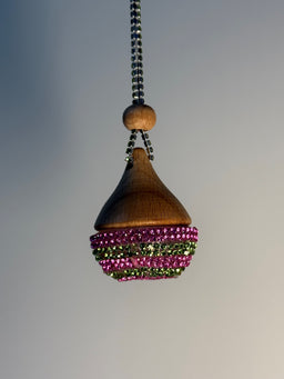 NDST Hanging Air Diffuser - FULL Bling NDST Diffuser Bottle (Pink & Green)