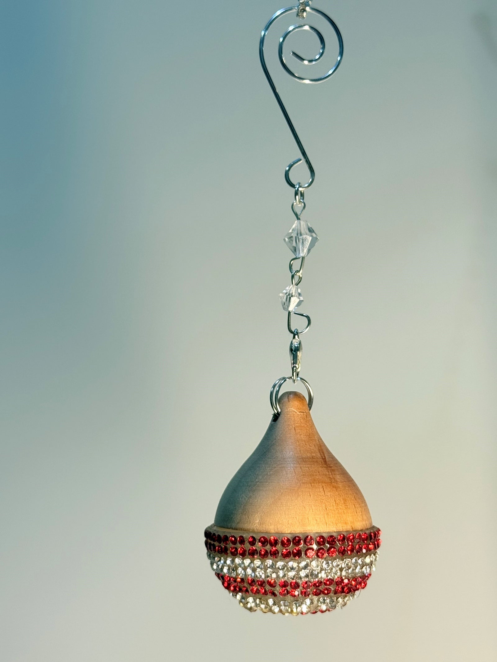 NDST Hanging Air Diffuser - FULL Bling NDST Diffuser Bottle (Red & Silver)