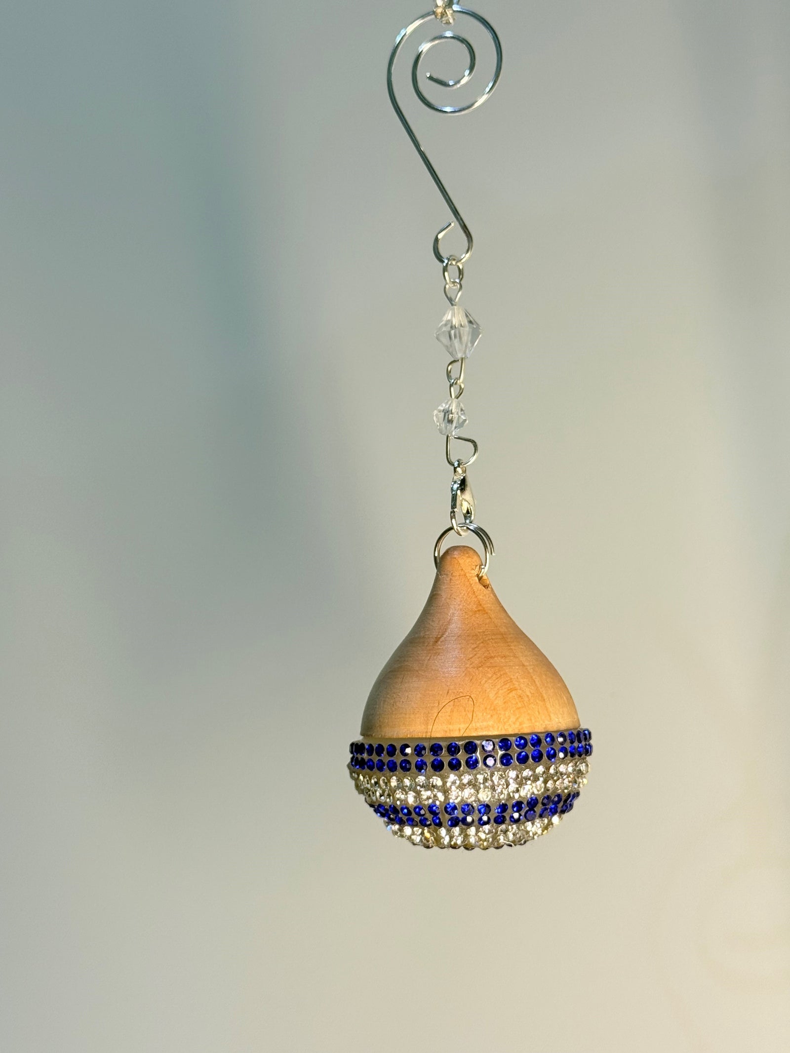 NDST Hanging Air Diffuser - FULL Bling NDST Diffuser Bottle (Blue & Silver)